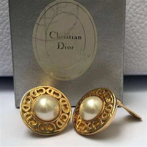 dior earrings ebay|vintage Dior earrings.